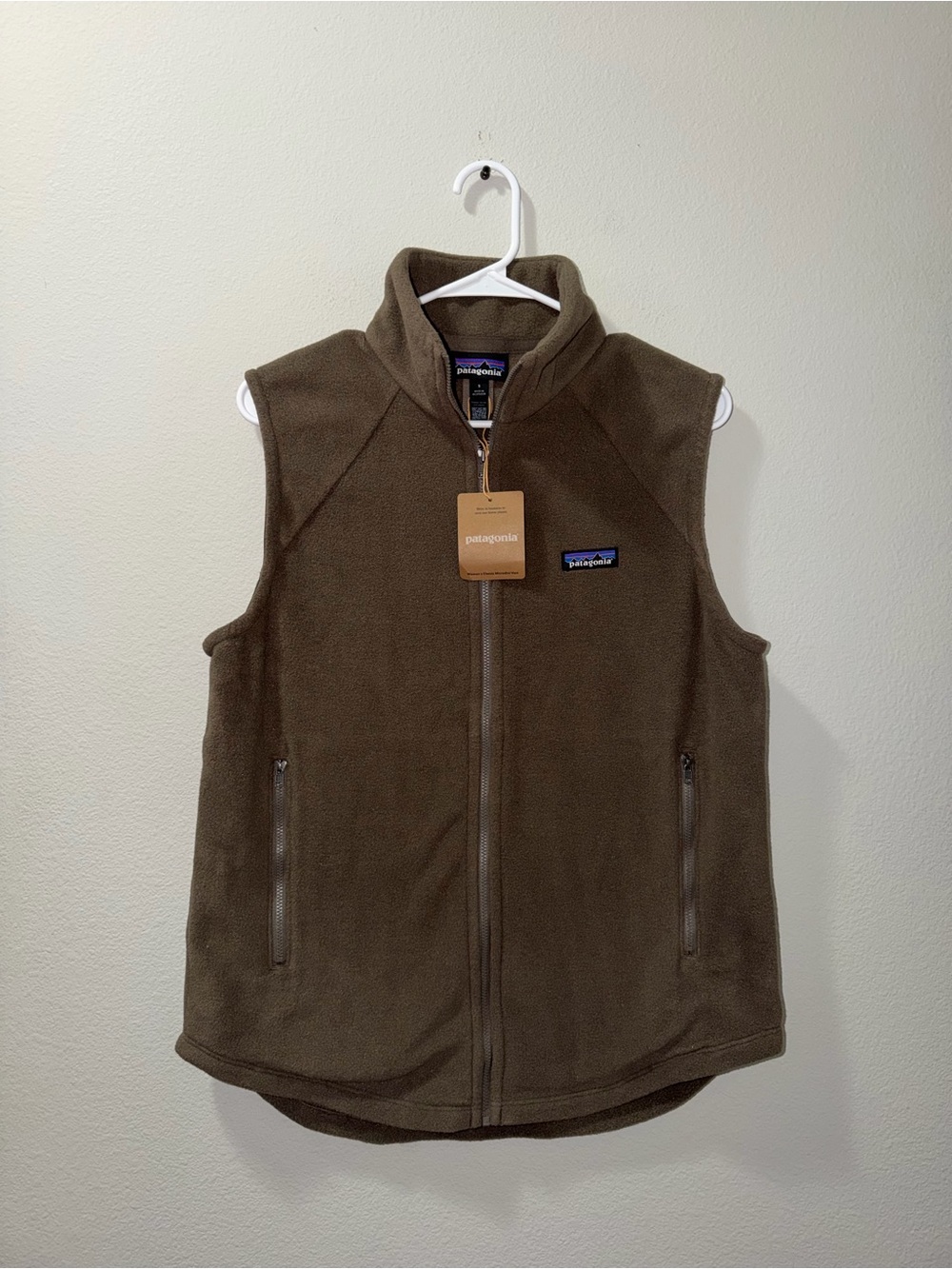 Patagonia Women's Classic Microdini Vest Marlow Brown Small Gorpcore Outdoor